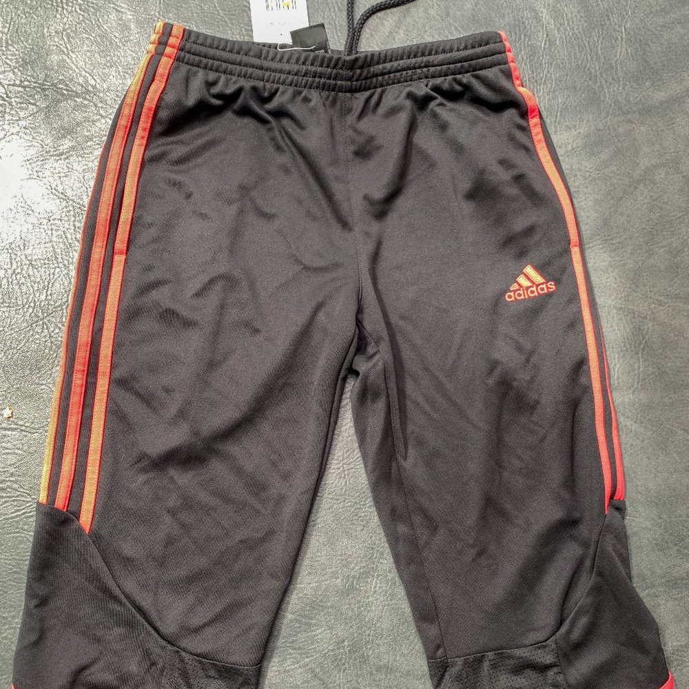 adidas 3/4 Pants Women's, Small, Black, Red